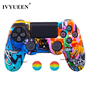 IVYUEEN 44 Colors Silicone Camo Protective Skin Case For Sony Dualshock 4 PS4 DS4 Pro Slim Controller Thumb Grips Joystick Caps - Amzon World