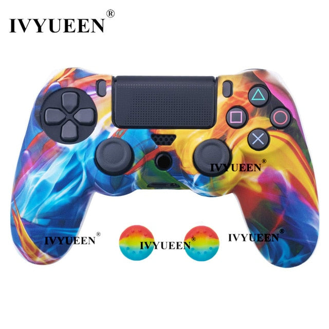 IVYUEEN 44 Colors Silicone Camo Protective Skin Case For Sony Dualshock 4 PS4 DS4 Pro Slim Controller Thumb Grips Joystick Caps - Amzon World