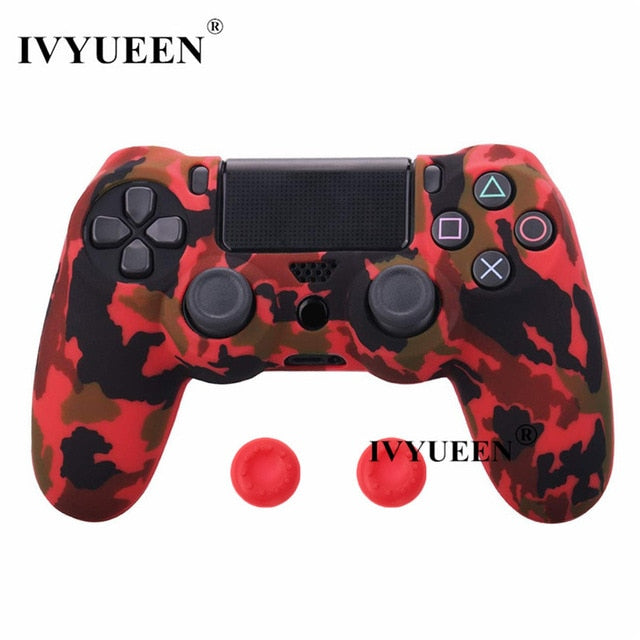 IVYUEEN 44 Colors Silicone Camo Protective Skin Case For Sony Dualshock 4 PS4 DS4 Pro Slim Controller Thumb Grips Joystick Caps - Amzon World