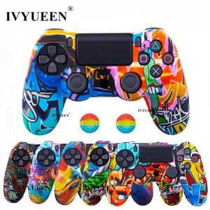 IVYUEEN 44 Colors Silicone Camo Protective Skin Case For Sony Dualshock 4 PS4 DS4 Pro Slim Controller Thumb Grips Joystick Caps - Amzon World