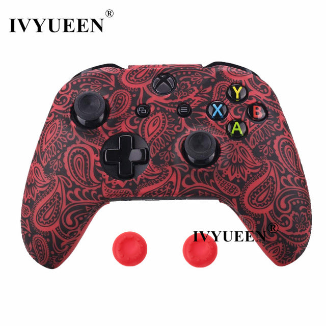IVYUEEN Silicone Protective Skin Case for XBox One X S Controller Protector Water Transfer Printing Camouflage Cover Grips Caps - Amzon World