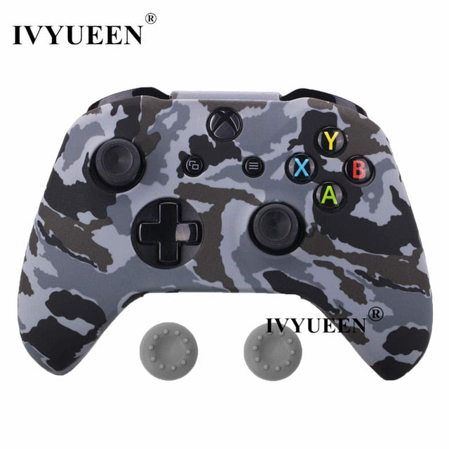 IVYUEEN Silicone Protective Skin Case for XBox One X S Controller Protector Water Transfer Printing Camouflage Cover Grips Caps - Amzon World