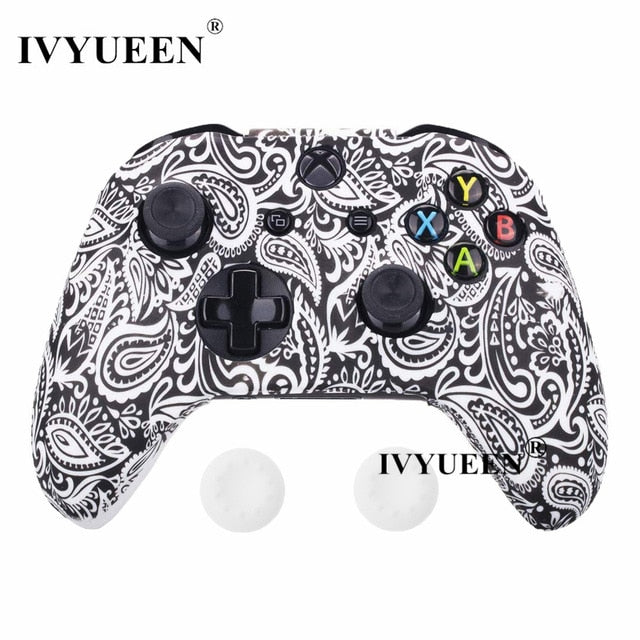 IVYUEEN Silicone Protective Skin Case for XBox One X S Controller Protector Water Transfer Printing Camouflage Cover Grips Caps - Amzon World