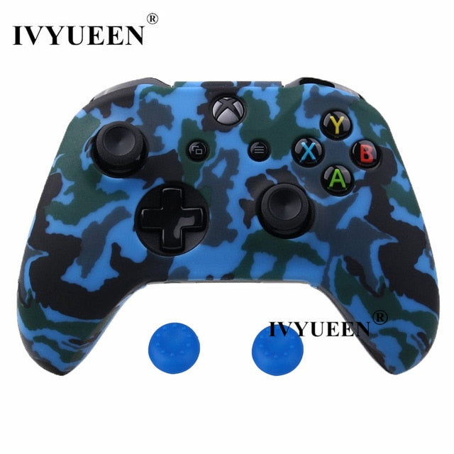 IVYUEEN Silicone Protective Skin Case for XBox One X S Controller Protector Water Transfer Printing Camouflage Cover Grips Caps - Amzon World