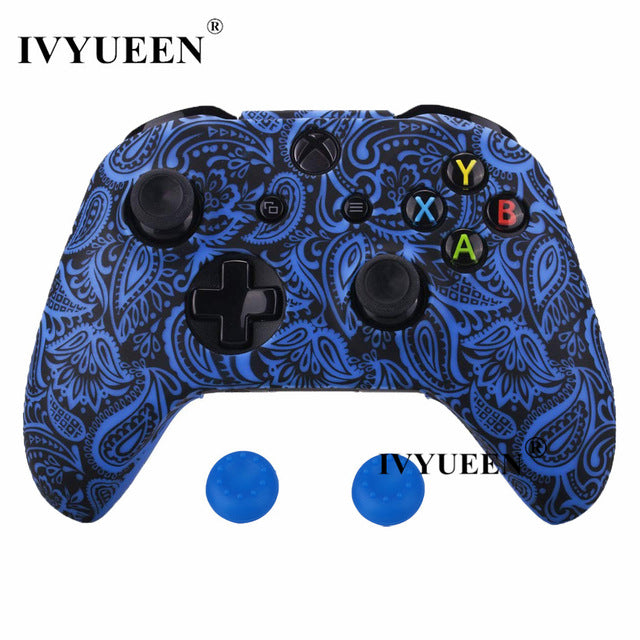 IVYUEEN Silicone Protective Skin Case for XBox One X S Controller Protector Water Transfer Printing Camouflage Cover Grips Caps - Amzon World