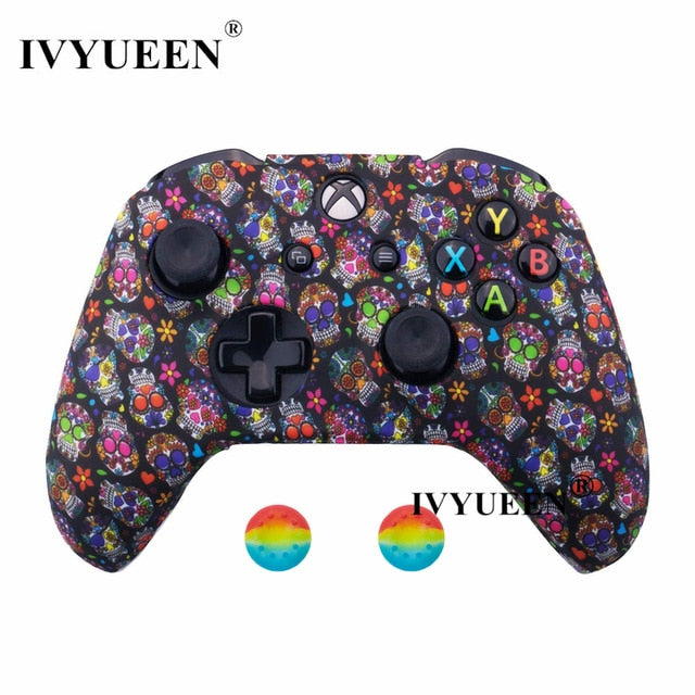 IVYUEEN Silicone Protective Skin Case for XBox One X S Controller Protector Water Transfer Printing Camouflage Cover Grips Caps - Amzon World