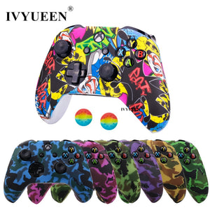 IVYUEEN Silicone Protective Skin Case for XBox One X S Controller Protector Water Transfer Printing Camouflage Cover Grips Caps - Amzon World