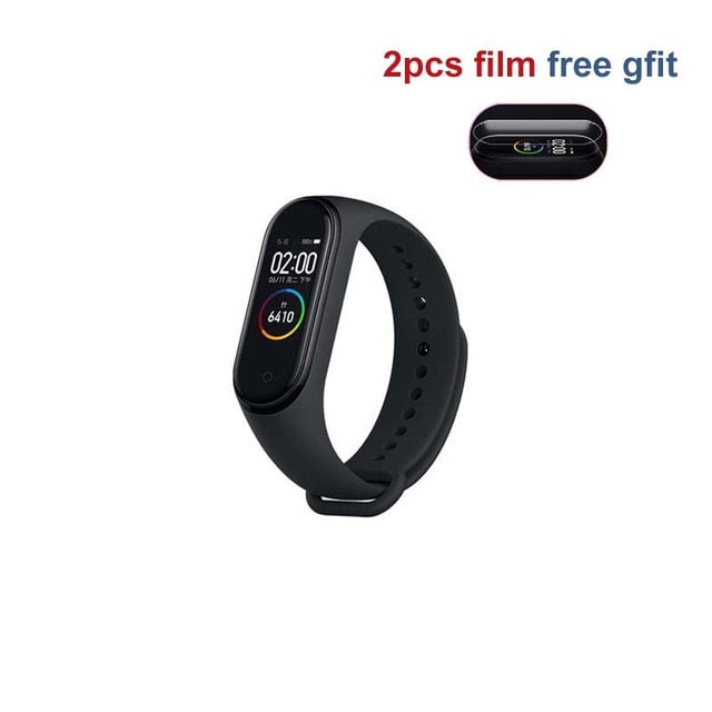 In Stock New Xiaomi mi band 4 Smart Miband 4 50M Waterpproof Heart Rate Fintess AMOLED Color Screen Band4 Miband4 Clock Bracelet - Amzon World