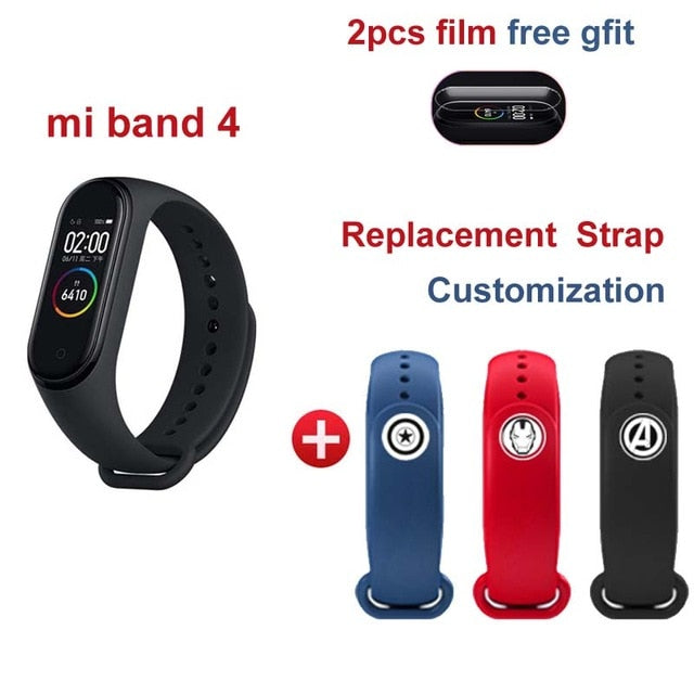 In Stock New Xiaomi mi band 4 Smart Miband 4 50M Waterpproof Heart Rate Fintess AMOLED Color Screen Band4 Miband4 Clock Bracelet - Amzon World