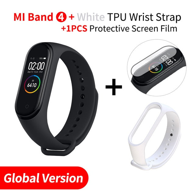 In Stock Original Xiaomi Mi Band 4 Smart Band4 Wristband Fitness Bracelet Music Bracelet Bluetooth 5.0 AMOLED Color Touch Screen - Amzon World
