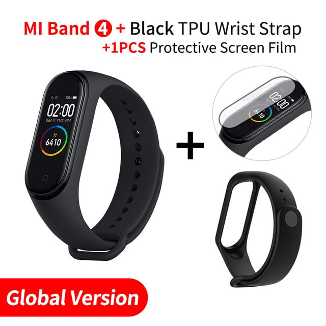 In Stock Original Xiaomi Mi Band 4 Smart Band4 Wristband Fitness Bracelet Music Bracelet Bluetooth 5.0 AMOLED Color Touch Screen - Amzon World