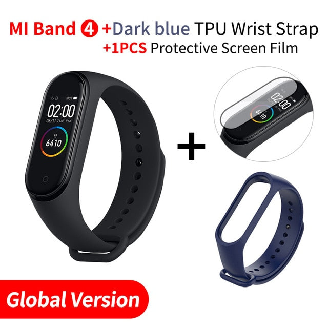 In Stock Original Xiaomi Mi Band 4 Smart Band4 Wristband Fitness Bracelet Music Bracelet Bluetooth 5.0 AMOLED Color Touch Screen - Amzon World