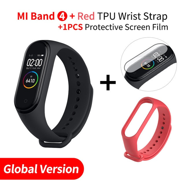 In Stock Original Xiaomi Mi Band 4 Smart Band4 Wristband Fitness Bracelet Music Bracelet Bluetooth 5.0 AMOLED Color Touch Screen - Amzon World