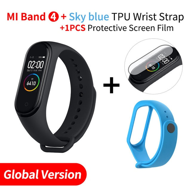 In Stock Original Xiaomi Mi Band 4 Smart Band4 Wristband Fitness Bracelet Music Bracelet Bluetooth 5.0 AMOLED Color Touch Screen - Amzon World