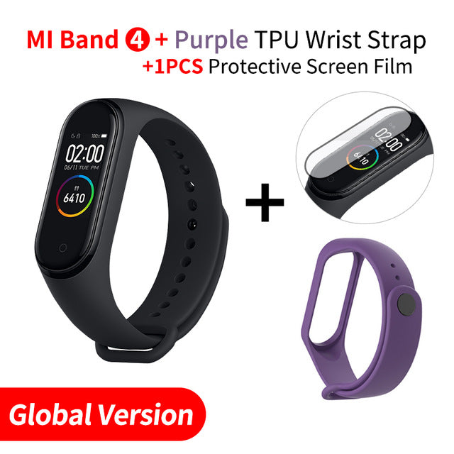 In Stock Original Xiaomi Mi Band 4 Smart Band4 Wristband Fitness Bracelet Music Bracelet Bluetooth 5.0 AMOLED Color Touch Screen - Amzon World