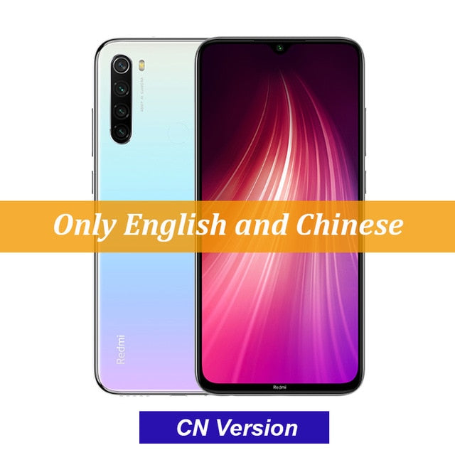 In stock Global ROM Xiaomi Redmi Note 8 4GB 64G 48MP Quad Camera Smartphone Snapdragon 665 Octa Core 6.3" FHD Screen 4000mAh - Amzon World