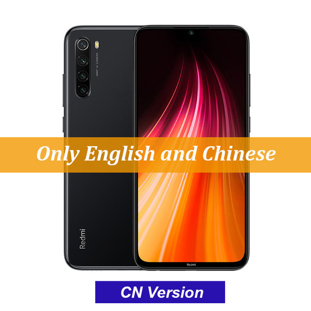 In stock Global ROM Xiaomi Redmi Note 8 4GB 64G 48MP Quad Camera Smartphone Snapdragon 665 Octa Core 6.3" FHD Screen 4000mAh - Amzon World