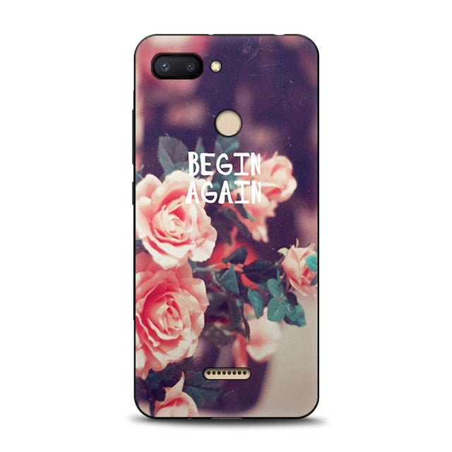 JURCHEN Silicone Case For Xiaomi Redmi 6 Case For Xiaomi Redmi 6A 6 A Cartoon Soft TPU Cute Back Cover For Xiomi Redmi6 6A Case - Amzon World