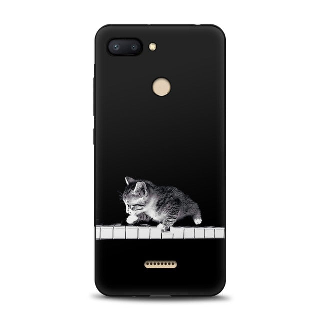 JURCHEN Silicone Case For Xiaomi Redmi 6 Case For Xiaomi Redmi 6A 6 A Cartoon Soft TPU Cute Back Cover For Xiomi Redmi6 6A Case - Amzon World