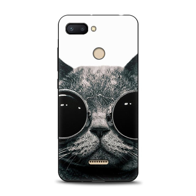 JURCHEN Silicone Case For Xiaomi Redmi 6 Case For Xiaomi Redmi 6A 6 A Cartoon Soft TPU Cute Back Cover For Xiomi Redmi6 6A Case - Amzon World