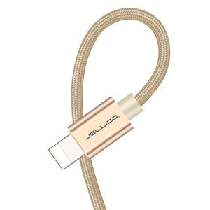 Jellico 3.1A Fast Charging USB Cable For iPhone XS Max XR X 8 7 6 6S 5 5S iPad Cord Mobile Phone Cable Fast Data Charging cable - Amzon World