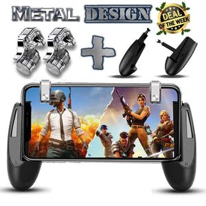 Joysticks For PUBG STG FPS Game Trigger Cell Phone Mobile Controller Fire Button Gamepad L1R1 Aim Key Joystick for iphone Androi - Amzon World
