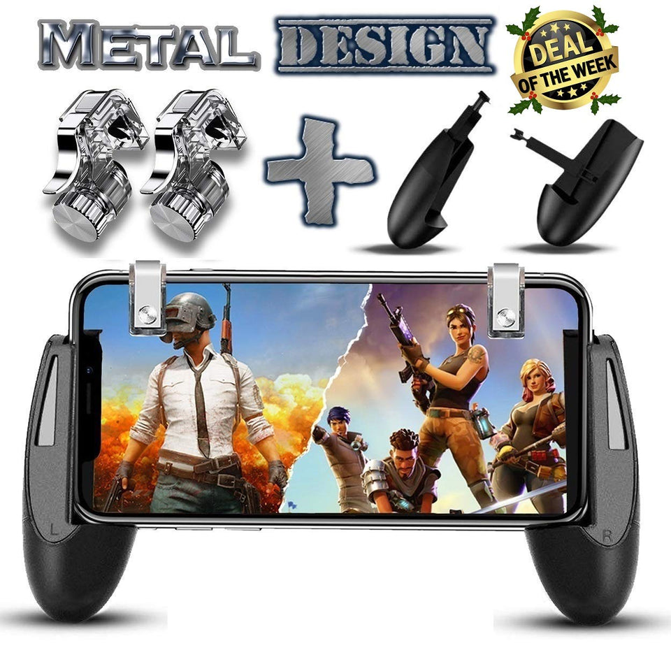 Joysticks For PUBG STG FPS Game Trigger Cell Phone Mobile Controller Fire Button Gamepad L1R1 Aim Key Joystick for iphone Androi - Amzon World
