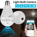 KERUI LED Light 960P Wireless Panoramic Home Security WiFi CCTV Fisheye Bulb Lamp IP Camera 360 Degree Home Security Burglar - Amzon World