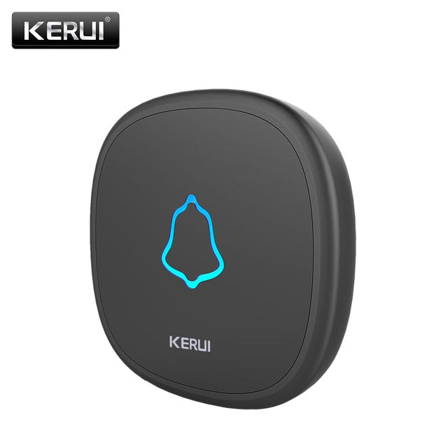 KERUI M525 Home Security Welcome Wireless Doorbell Smart Chimes Doorbell Alarm LED light 32 Songs with Waterproof Touch Button - Amzon World