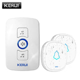KERUI M525 Home Security Welcome Wireless Doorbell Smart Chimes Doorbell Alarm LED light 32 Songs with Waterproof Touch Button - Amzon World