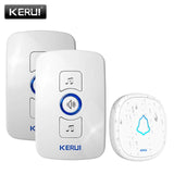 KERUI M525 Home Security Welcome Wireless Doorbell Smart Chimes Doorbell Alarm LED light 32 Songs with Waterproof Touch Button - Amzon World
