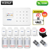 KERUI Wireless Home WIFI GSM Security Alarm System Kit APP Control With Auto Dial Motion Detector Sensor Burglar Alarm System - Amzon World
