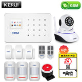 KERUI Wireless Home WIFI GSM Security Alarm System Kit APP Control With Auto Dial Motion Detector Sensor Burglar Alarm System - Amzon World