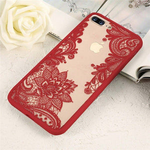KISSCASE Case For iPhone XR 5S 5 Se 6 7 8 Plus Luxury Lace Flower Back Case For iPhone 11 Pro 11 Pro max  XS Max XR X Capinhas - Amzon World