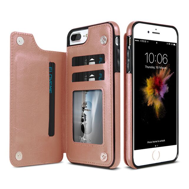 KISSCASE Retro PU Leather Case For iPhone X 6 6s 7 8 Plus XS 5S SE Multi Card Holders Phone Cases For iPhone XS Max XR 10 Cover - Amzon World