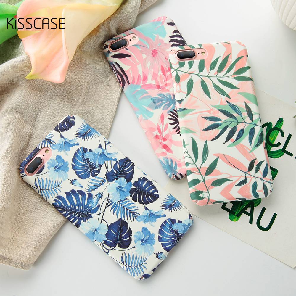 KISSCASE Tropical leaves Case For Samsung Galaxy s10 S8 S9 Plus S7 Note 9 A70 A50 A5 A7 J3 J5 2017 A6 A8 J6 J8 Plus 2018 PC Capa - Amzon World