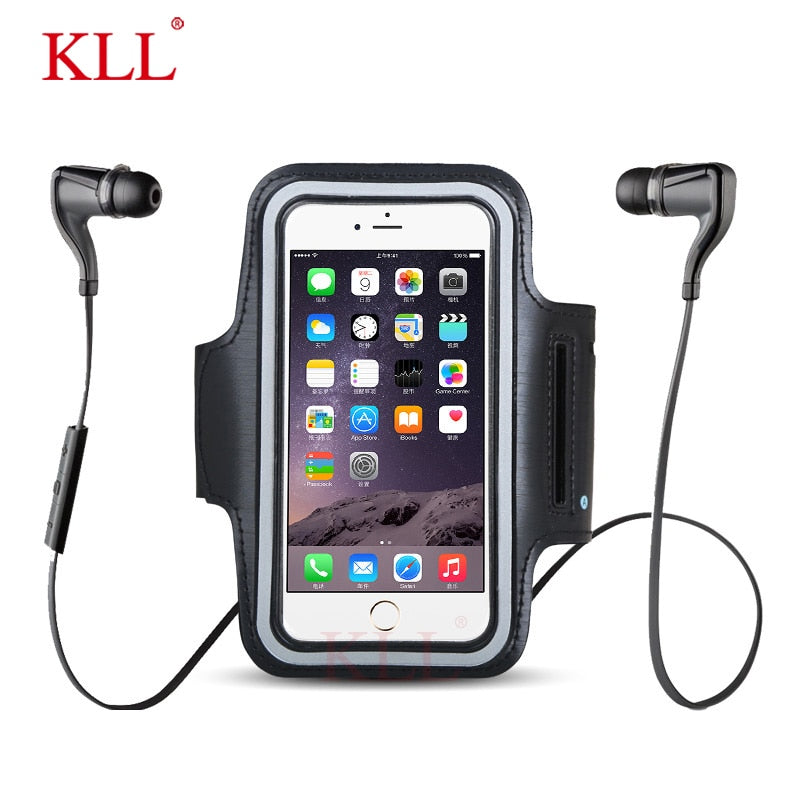 KLL Waterproof Brassard Running Gym Sport Armband Case Mobile Phone Arm Band Bag Holder for iPhone Smartphone on Hand - Amzon World