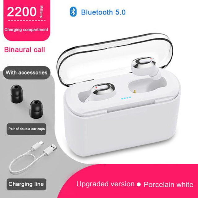 KSUN BT-01 TWS 5.0 Bluetooth earphone 3D stereo wireless earphone with dual microphone - Amzon World