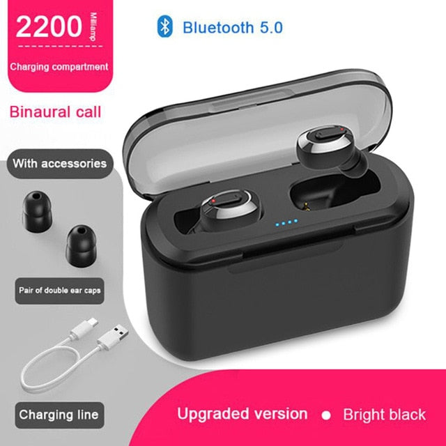 KSUN BT-01 TWS 5.0 Bluetooth earphone 3D stereo wireless earphone with dual microphone - Amzon World