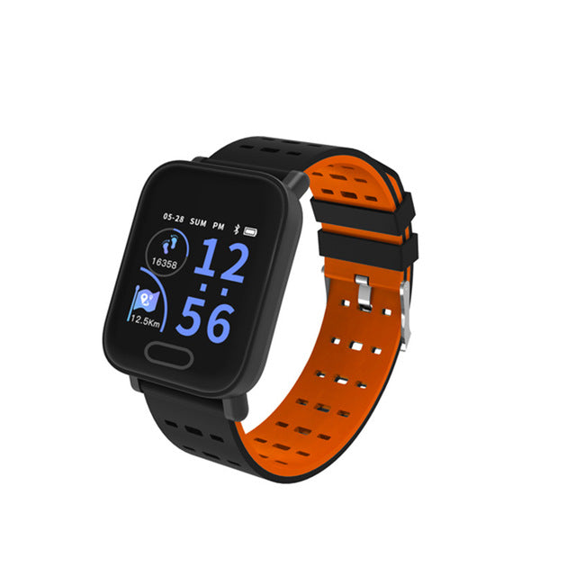 KSUN KSS901 Smart Bracelet Band With Heart rate Monitor ECG Blood Pressure IP68 Fitness Tracker Wrisatband Smart Watch - Amzon World