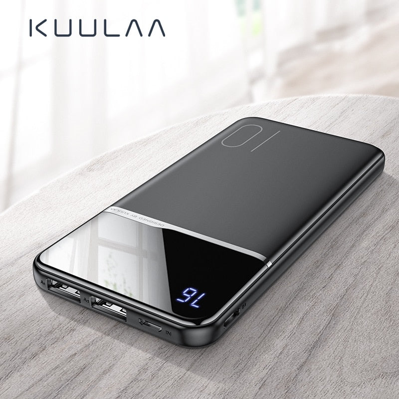 KUULAA Power Bank 10000mAh Portable Charging PowerBank 10000 mAh USB PoverBank External Battery Charger For Xiaomi Mi 9 8 iPhone - Amzon World