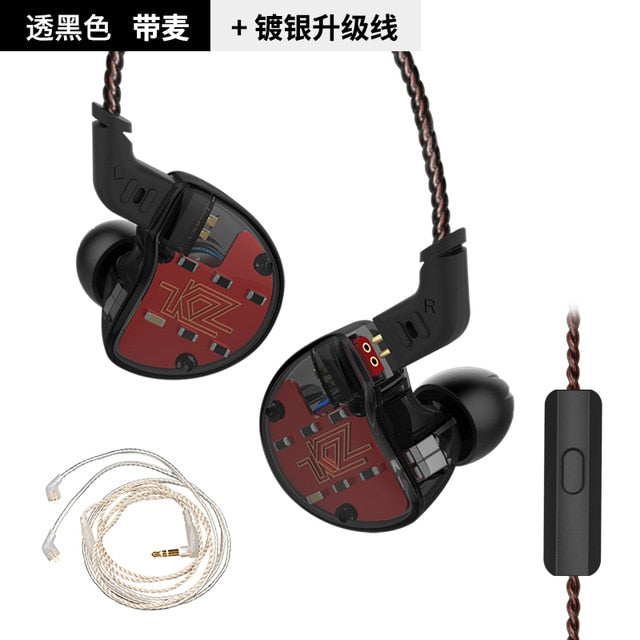 ZS10 Earphones 4BA+1 DD Hybrid In Ear Headphone HIFI Bass Headset DJ Monitor Earphone Earbuds KZ ZS6 AS10 ZST ES4 ED16 BA10 - Amzon World