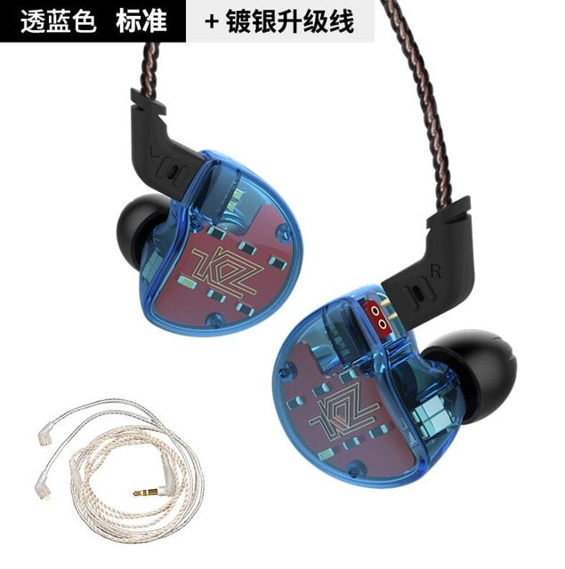 ZS10 Earphones 4BA+1 DD Hybrid In Ear Headphone HIFI Bass Headset DJ Monitor Earphone Earbuds KZ ZS6 AS10 ZST ES4 ED16 BA10 - Amzon World