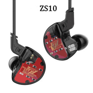 ZS10 Earphones 4BA+1 DD Hybrid In Ear Headphone HIFI Bass Headset DJ Monitor Earphone Earbuds KZ ZS6 AS10 ZST ES4 ED16 BA10 - Amzon World