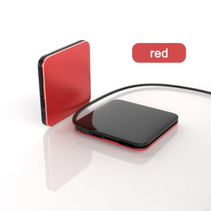 D72 LCD Mirror Screen Mini Power Bank 8000Mah Ultra-Thin Built-in 3In1 Cable  Wireless Charger Portable External Battery - Amzon World