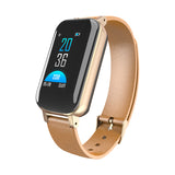 LEMFO T89 TWS Smart Binaural Bluetooth Headphone Fitness Bracelet Heart Rate Monitor Smart Wristband Sport Watch Men Women - Amzon World