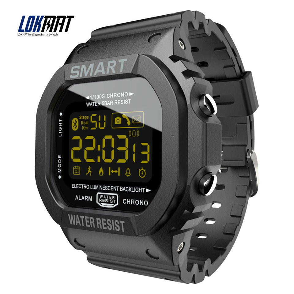 LOKMAT Bluetooth Smart watch men Sport pedometer Waterproof Call Reminder clock digital SmartWatch For ios Android Phone - Amzon World