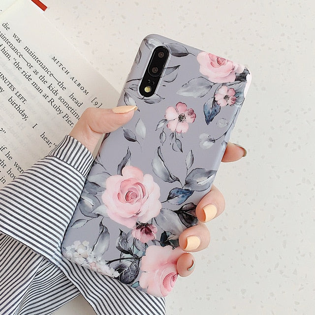 LOVECOM Vintage Flower Banana Leaf Phone Cases For Huawei Mate 30 Lite P20 P30 Pro Lite Mate 20 Lite Soft IMD Full Body Back Cover Gift - Amzon World