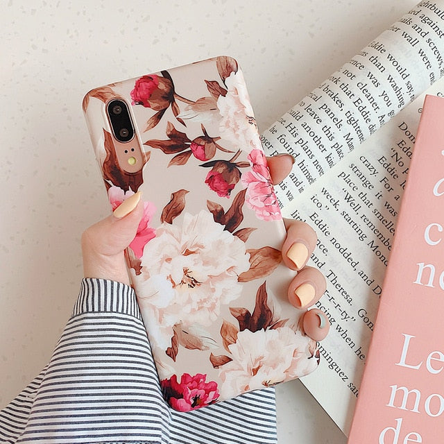 LOVECOM Vintage Flower Banana Leaf Phone Cases For Huawei Mate 30 Lite P20 P30 Pro Lite Mate 20 Lite Soft IMD Full Body Back Cover Gift - Amzon World