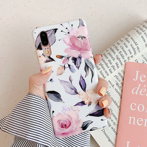 LOVECOM Vintage Flower Banana Leaf Phone Cases For Huawei Mate 30 Lite P20 P30 Pro Lite Mate 20 Lite Soft IMD Full Body Back Cover Gift - Amzon World